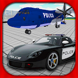 Police Car Airplane Transport icon