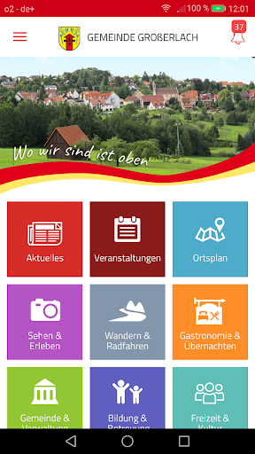 Android application Großerlach screenshort