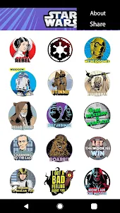 Star Wars Stickers: 40th Anniv