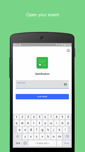 Android application Gamification QR Scanner screenshort