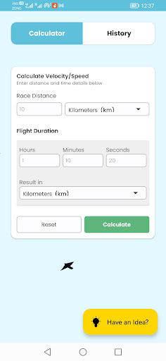 Pigeon Speed Calculator