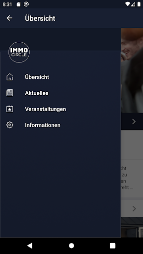 Android application Immo Circle screenshort