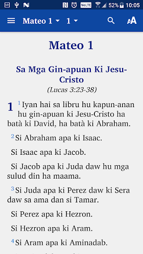 Android application Talaandig Bible screenshort
