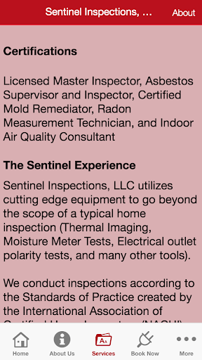 Sentinel Home Inspections Screen 3