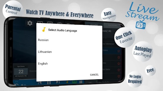 Livestream TV - M3U Stream Player IPTV Screenshot
