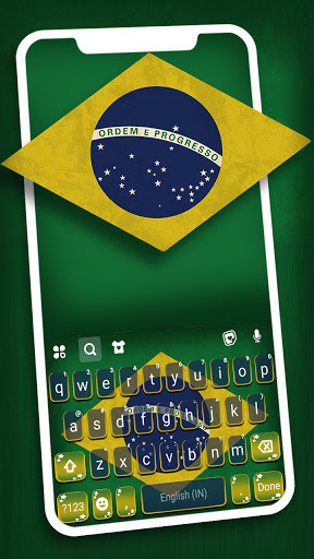 Android application Brazilian Flag Theme screenshort