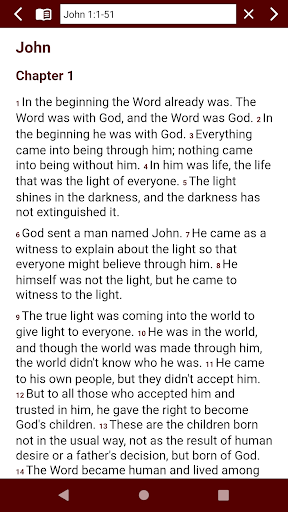 Android application Light Bible screenshort