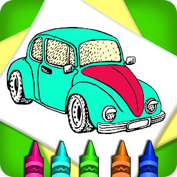 Icon image Vehicles Coloring Drawing Book