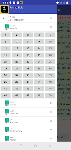Pashto English Audio Bible Screen 2