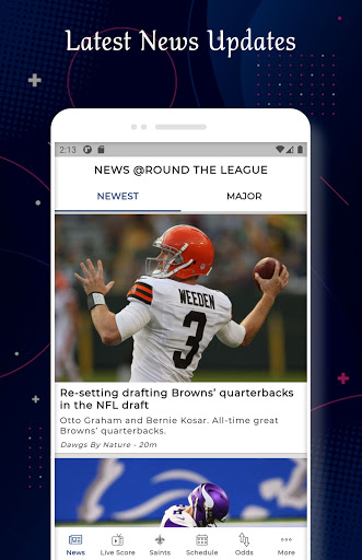 Android application NewOrleans - Football Score screenshort