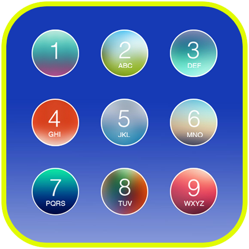 Colorful Keypad Lock Screen  Icon