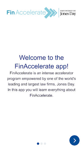 Android application Jones Day FinAccelerate screenshort