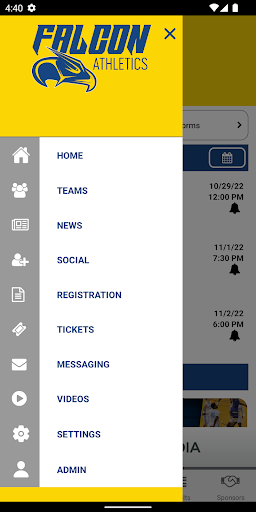 SIC Athletics Screen 3