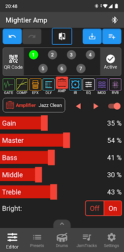 Android application Mightier Amp screenshort