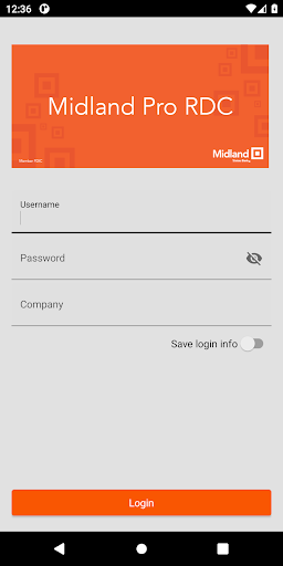 Android application Midland Pro RDC screenshort
