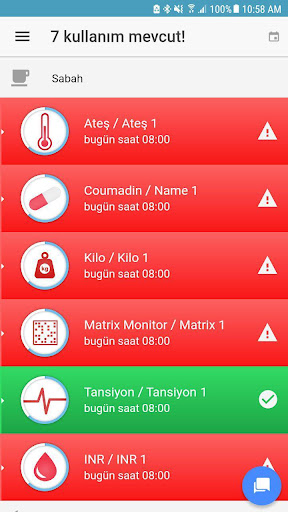 Dakik Patient Monitoring Screen 2