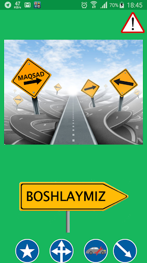 Android application Avto Imtihon screenshort
