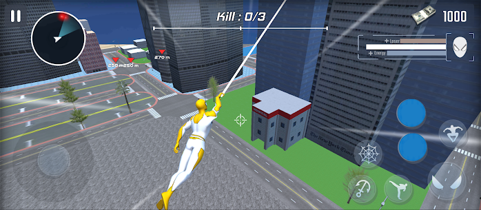 Flying Spider Super Rope Hero v1.5.6 MOD APK (Unlimited Money/Unlimited Energy) Free For Android 6