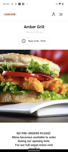 Android application Amber Grill Rialto screenshort