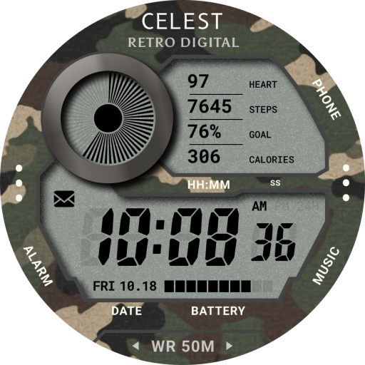 CELEST5535 Retro Digital Watch