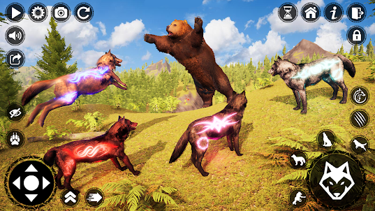 Wolf Simulator Animal Games 3D