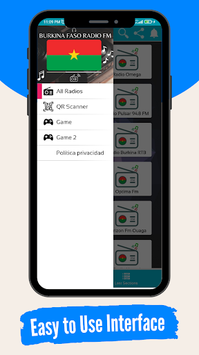 Burkina Faso Radio Fm : Live Screen 2