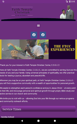 Faith Temple Christian Center Screen 2
