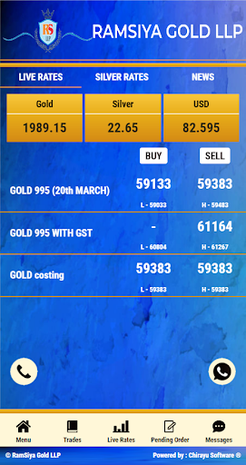 Android application RamSiya Gold LLP screenshort