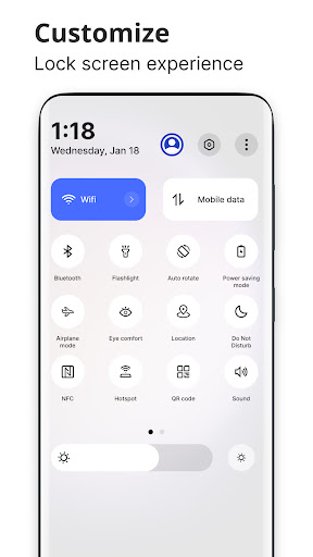 Android 13 Style Lock screen Screen 2
