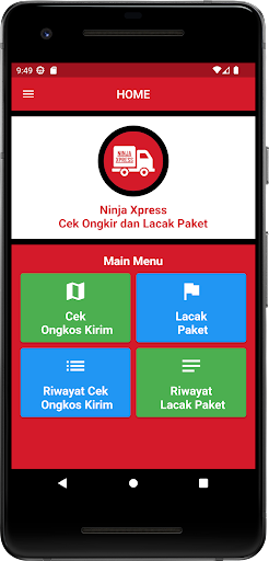 Android application Ninja Cek Ongkir & Lacak Paket screenshort