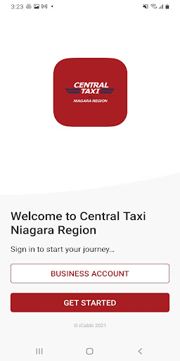 Android application Central Taxi Niagara screenshort