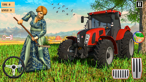 Android application Zam Tractor Game: Farming Fun screenshort
