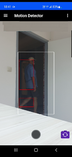 Android application Motion Detector screenshort