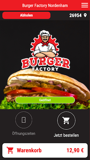 Android application Burger Factory Nordenham screenshort