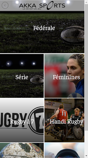 Android application Akka sports screenshort