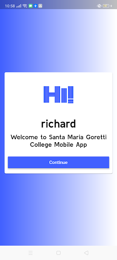 Android application Santa Maria Goretti College screenshort