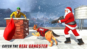 Dog Crime Chase Santa Games