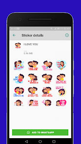 WPstickers Love+ 1.1 APK + Mod (Free purchase) for Android