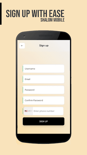 Android application Shalom Mobile screenshort
