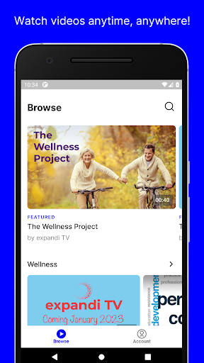 Android application expandi TV screenshort
