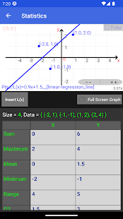 Captura de pantalla de la calculadora de nombres complexos