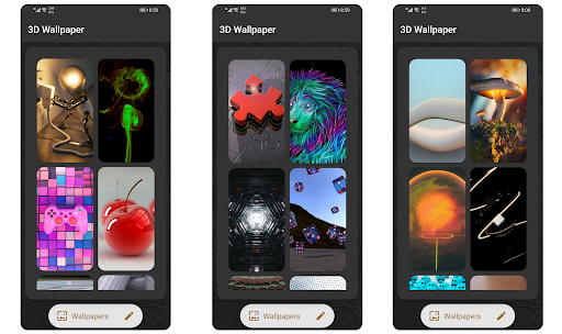 Android application 3D Wallpaper screenshort