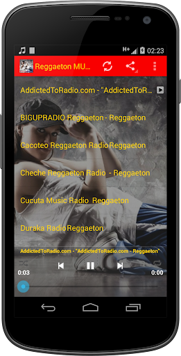 Android application Raggaeton MUSIC Radio screenshort