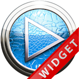 Poweramp Widget Lightblue Leat icon