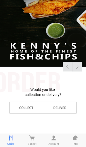Android application Kenny's Fish & Chips screenshort