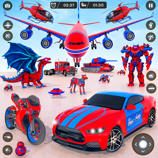 Police Dragon Robot Car Games  Icon