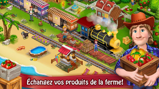 Code Triche Jour Farm Village: Agriculture Jeux hors ligne  APK MOD (Astuce) 3