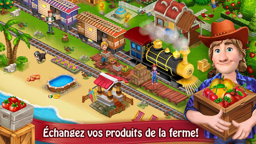 Code Triche Jour Farm Village: Agriculture Jeux hors ligne  APK MOD (Astuce) screenshots 3