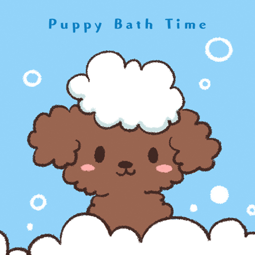 Puppy Bath Time Theme +HOME logo