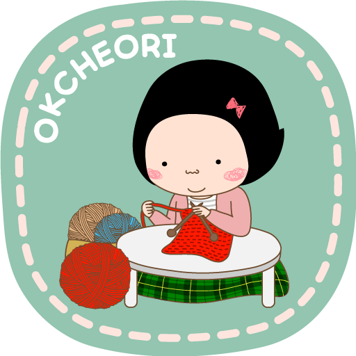 옥철이_뜨개질 카톡테마 logo